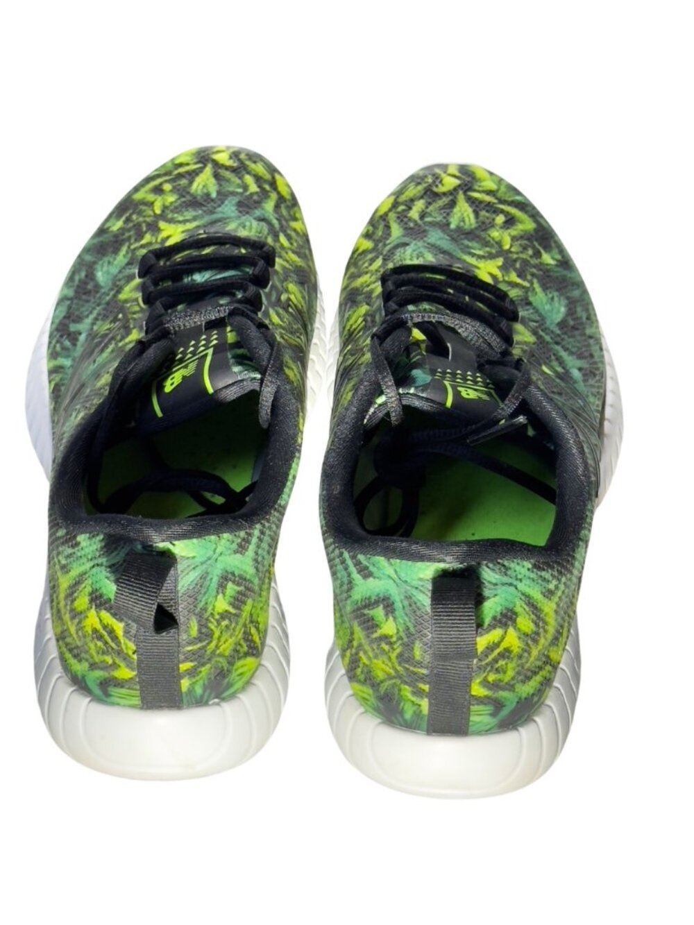 NEW BALANCE Women's Flexonic Green Black Patterned Athletic Running Shoes Size 8 - Picture 3 of 8
